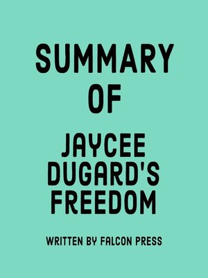 cover image of Summary of Jaycee Dugard's Freedom